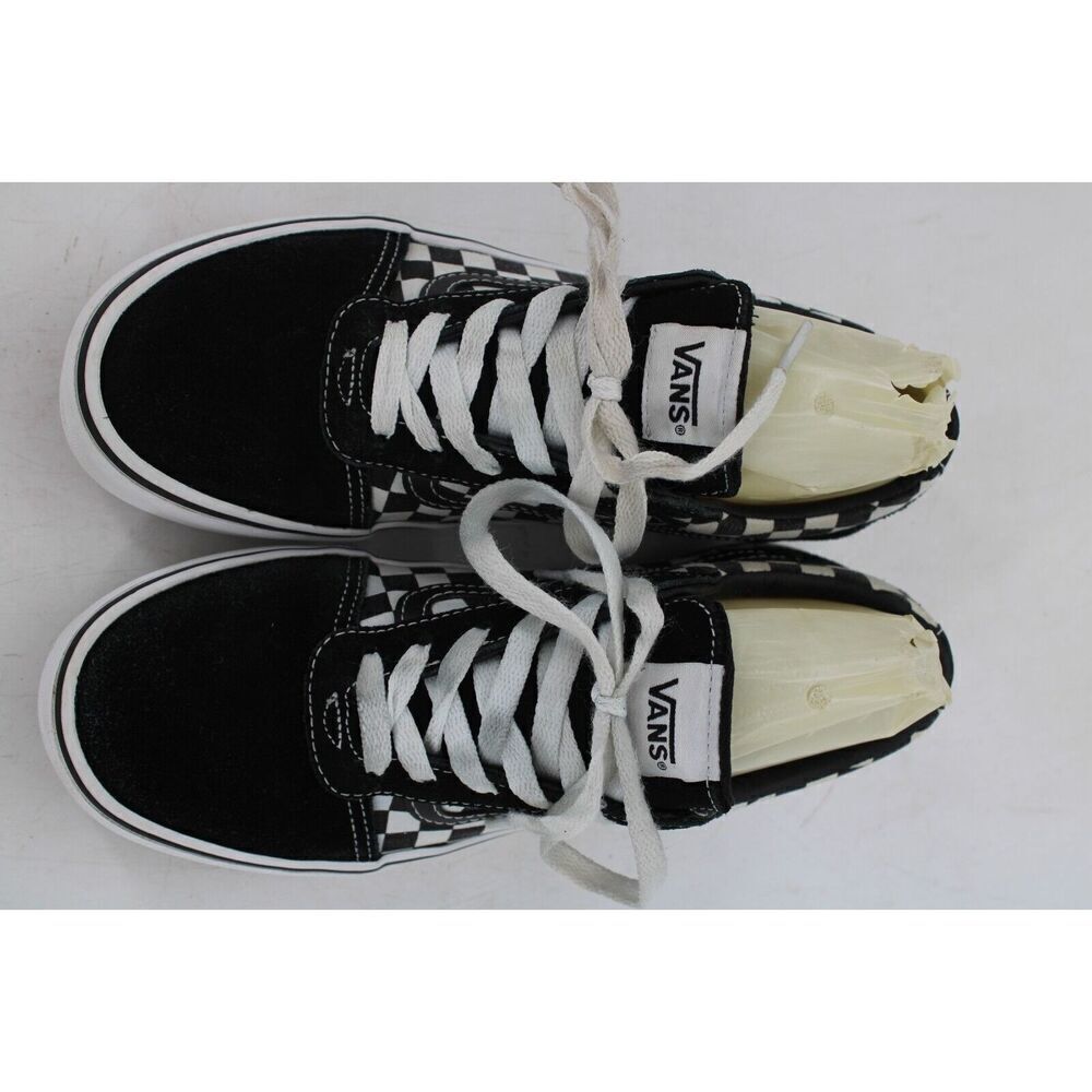 VANS OFF THE WALL youth sz 5 lace up checkered low top sneaker - Picture 3 of 11